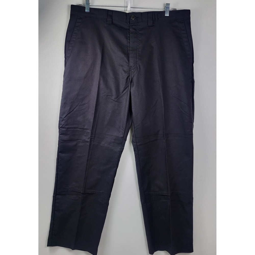 Men's 40x30 DICKIES Black Canvas Straight Work Wear Pants LP7000BK Double Knee - Picture 2 of 9